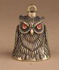 Owl Bell Brass Car Keychain