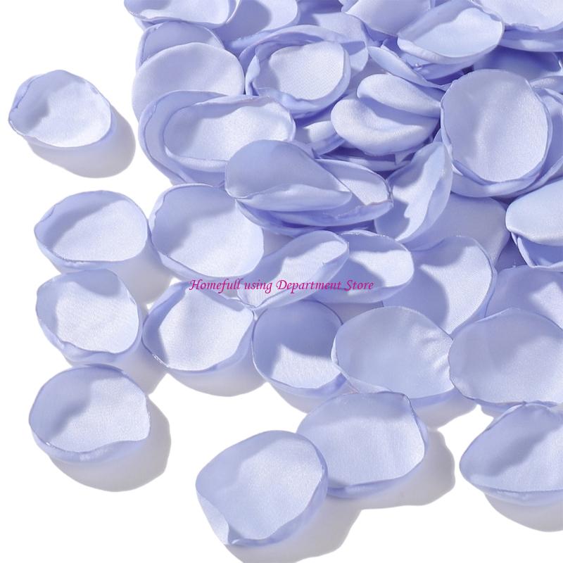200Pcs Simulated Silk Fabric Rose Petal for Art Craft Wedding Decoration