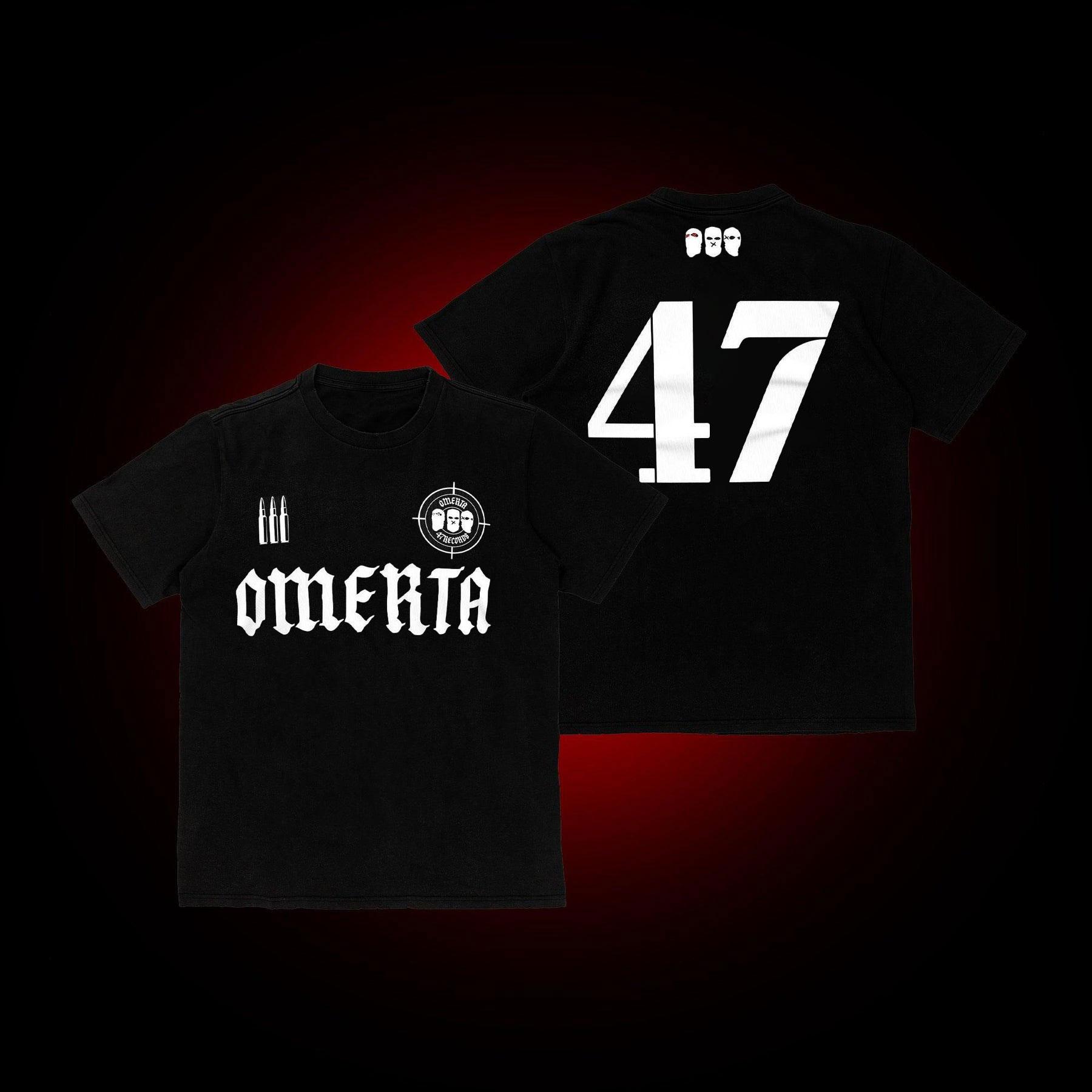 

Omerta 47 Футболка з принтом для фанатів боксу Чиста бавовна Чоловіча вільна з круглим вирізом з коротким рукавом Зручна повітропроникна Жіночий Чоловічий одяг L коричневий