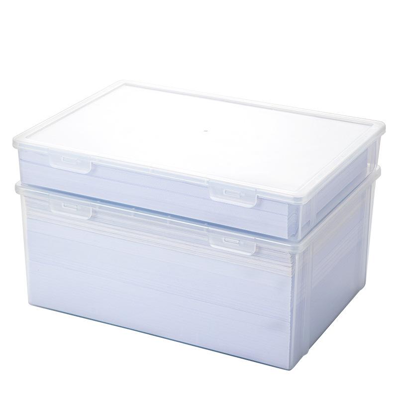 A4 Transparent Document Storage Box for Office Organization