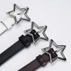 Temperament Women Jeans Waist Belts with Alloy Star Buckle Ladies Waistband