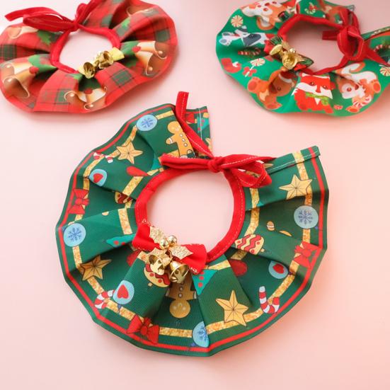 Weihnachts-Haustierhalsband Verstellbar Schleife Glocke Dekorativ Bequem Verkleiden Geschenk Weihnachtselemente