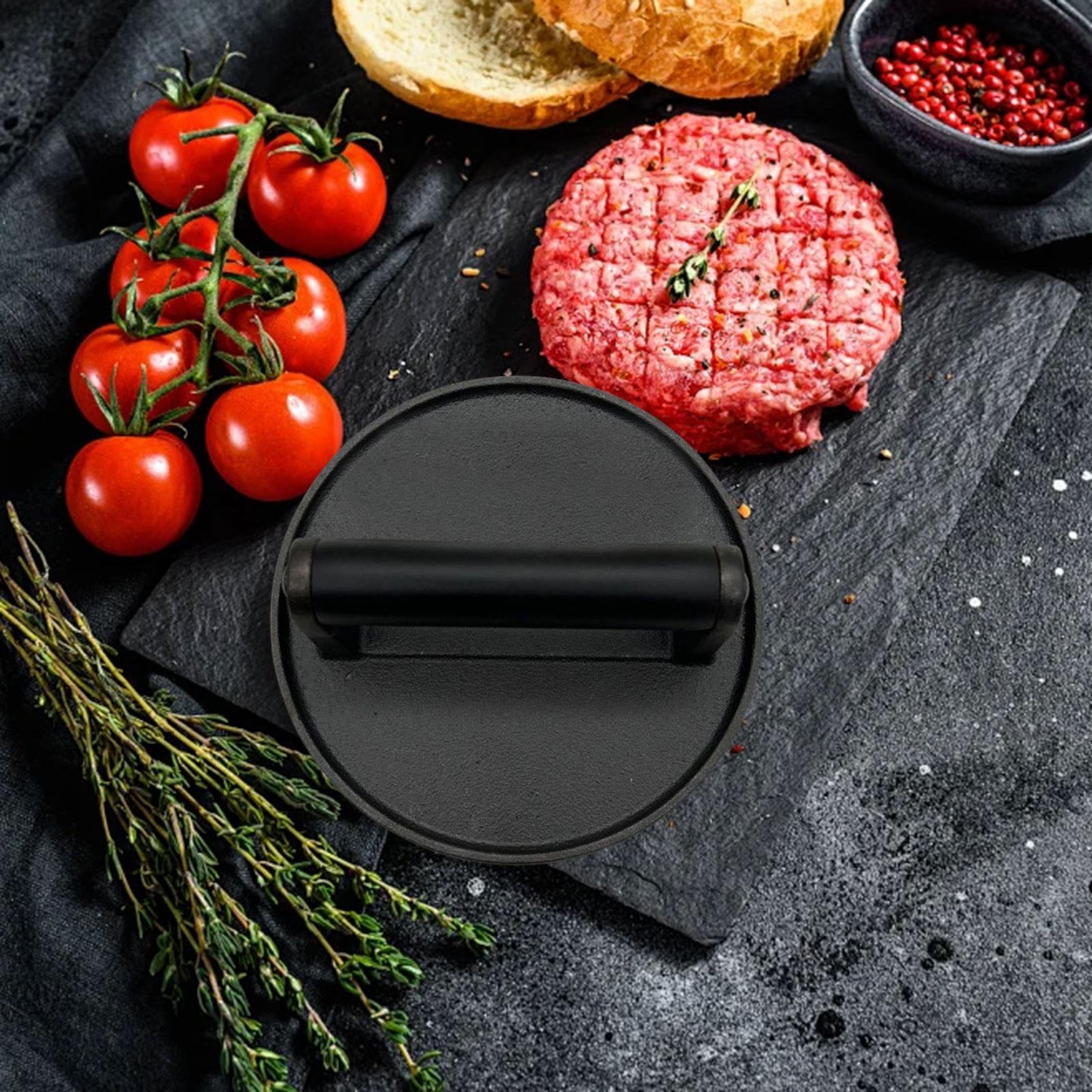 

Burger Press Steak Smooth Grill Pan Accessory Round Professional Patty Maker for Kitchen