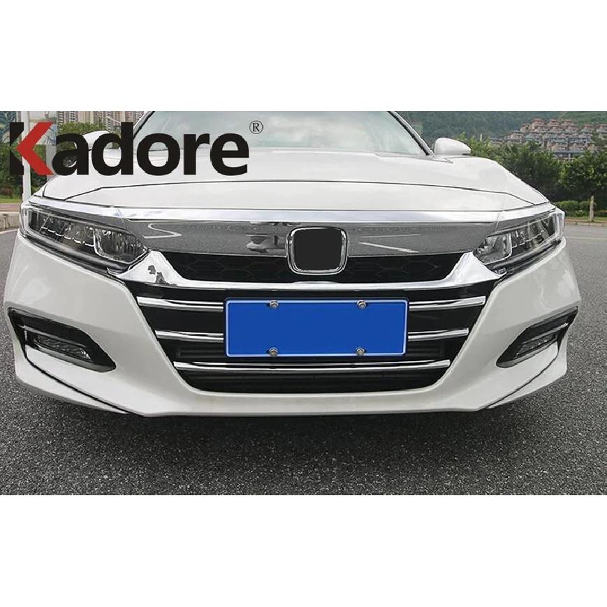 For Honda Accord 2018 ABS Chrome Front Center Grille Grills Cover Trim Molding Garnish Strip Car Styling Accessories
