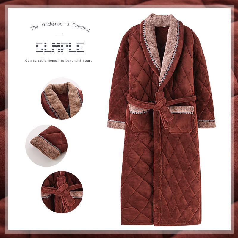 

Мужская очень длинная стеганая фланелевая зимняя пижама и халат с флисовой подкладкой XL (140-160 lbs)