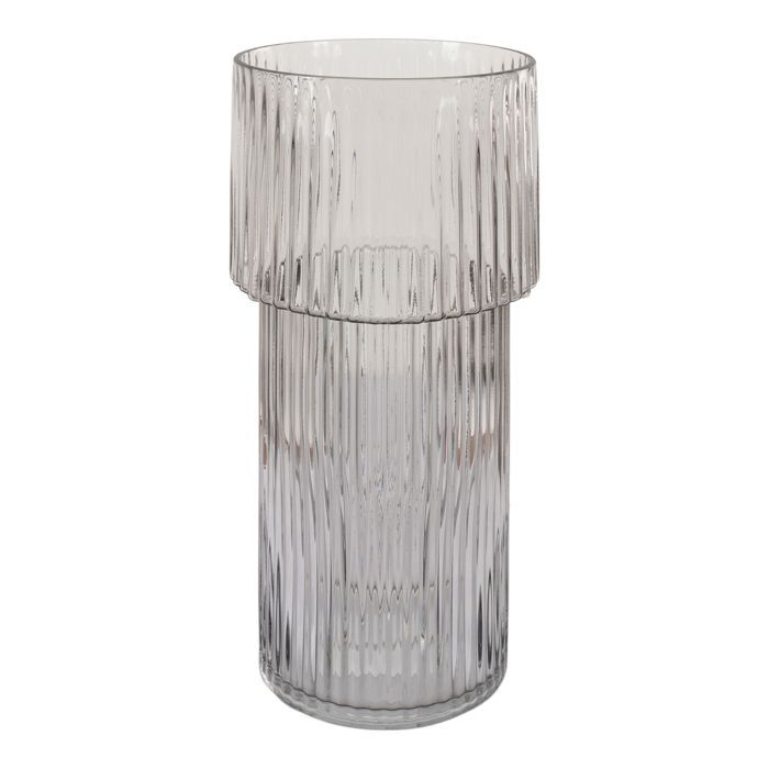 Vase en verre soufflé - HOUSE NORDIC - Ø17,5x40 cm - Transparent - Design contemporain - Artisanal