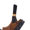 Mens Genuine Leather Sandals  Closed Toe Sandals Hand-stitched Summer Men Sandals Breathable Outdoor Men Beach Sandals