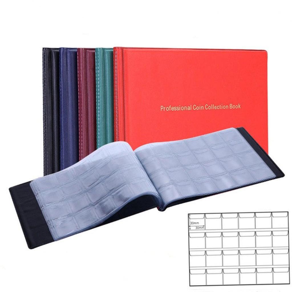 240 Grids Medium-sized Coins Album Professional Coin Collection Book PVC Money Organizer Storage Bags Household Album