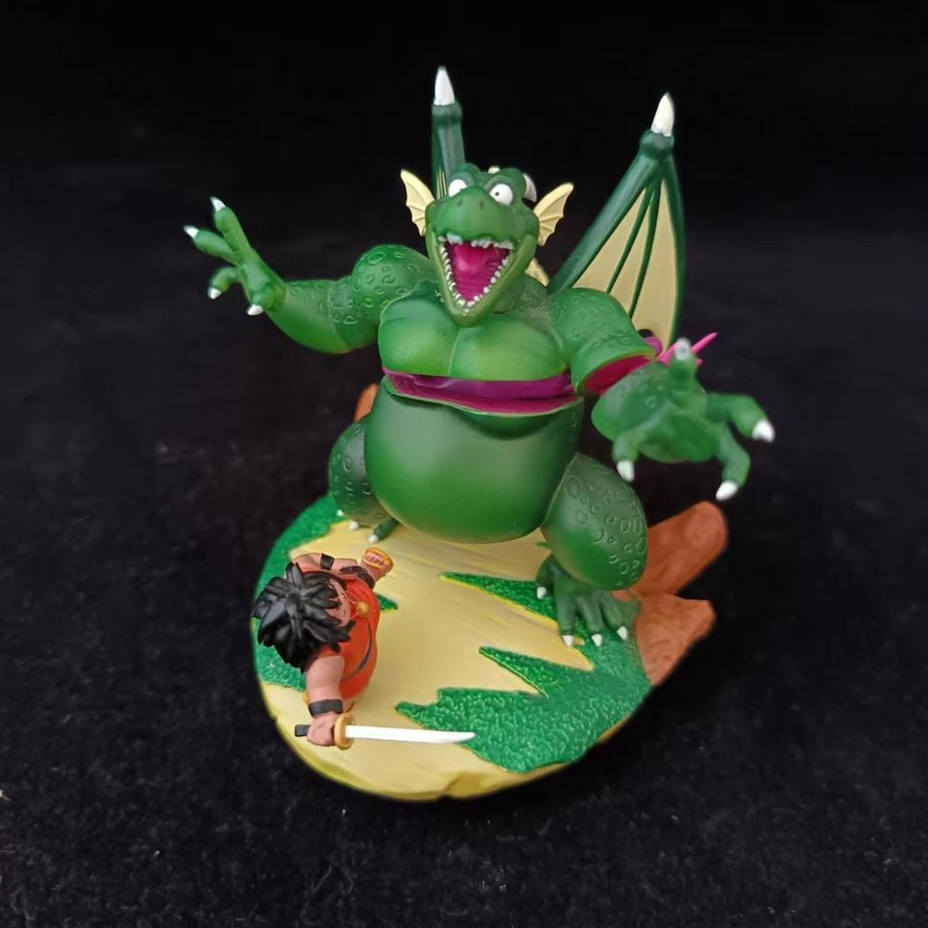 Drogan Boll Yajirobe Vs Cymbal Figurine Classic Anime Scenes Figures 8cm Pvc Action Figures Gk Statue Collection Model Toys Gift