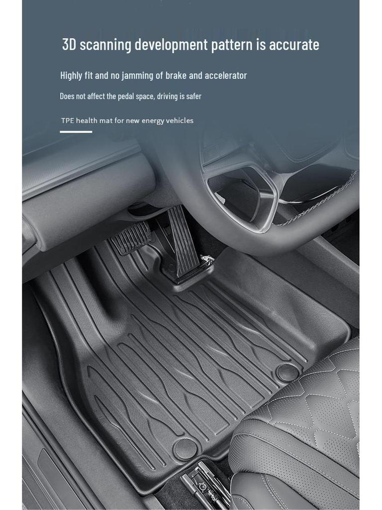 2024 BYD Sea Lion 07 EV RHD TPE Eco-friendly Wear-resistant Floor and Trunk Mats