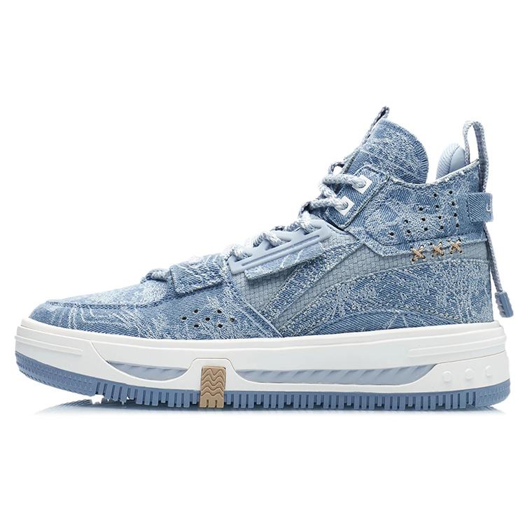 Li Ning Textile, Synthetic Leather Slip Resistant, Abrasion Resistant, Height Increasing High top Skateboard Shoes AGCR430-5