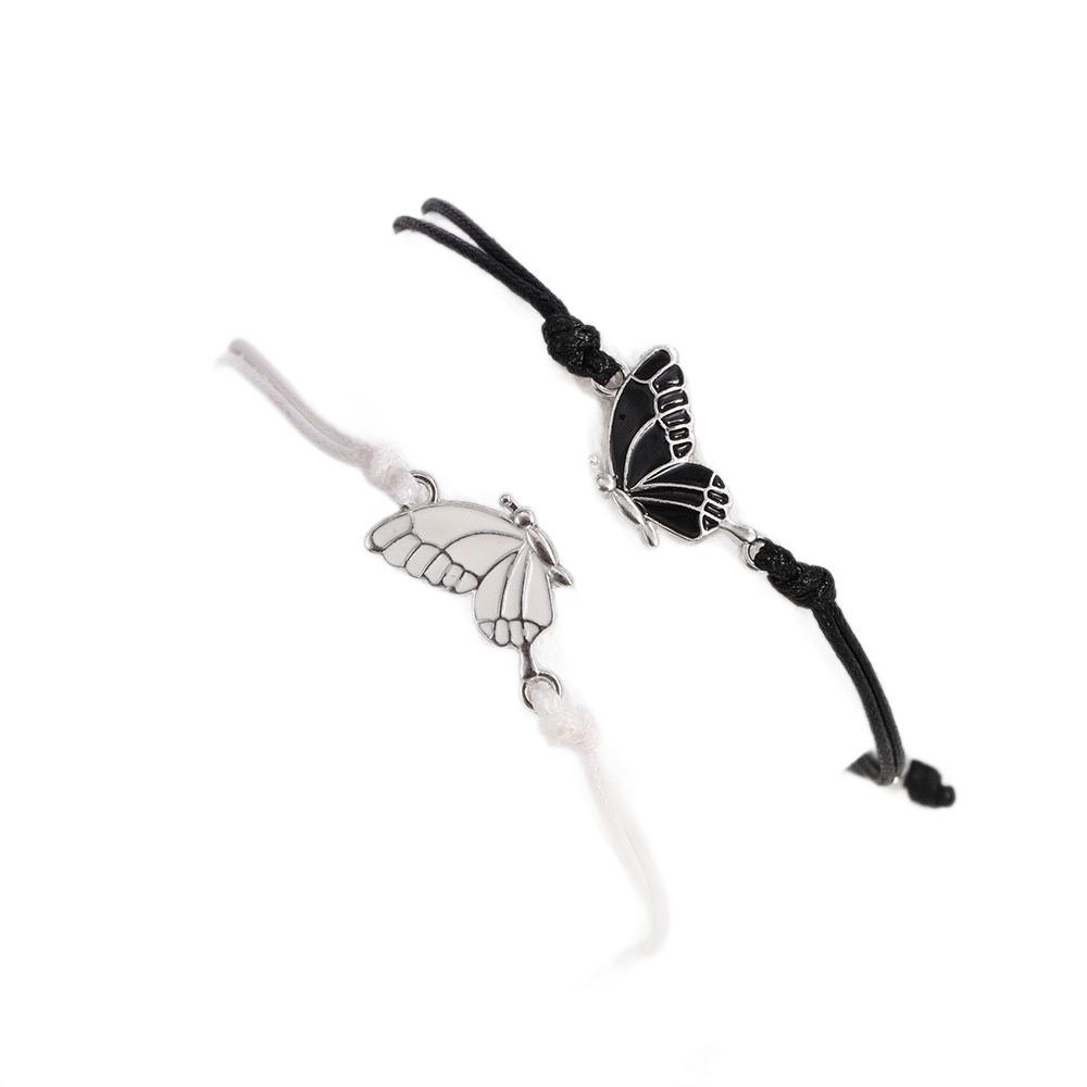 Sonnenmond-Liebhaber Leuchtendes Armband-Set: Europäisch & Amerikanisch Paar's Edelstein Gewebtes Armband