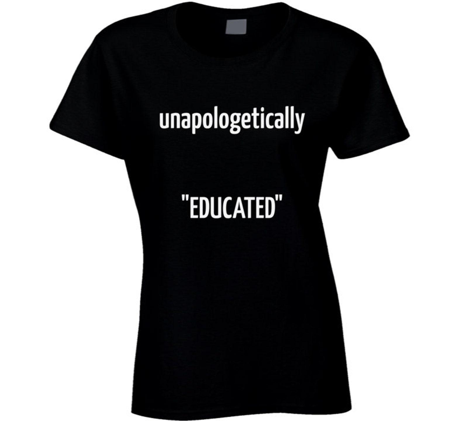 Unapol...educated Ladies T Shirt 2XL