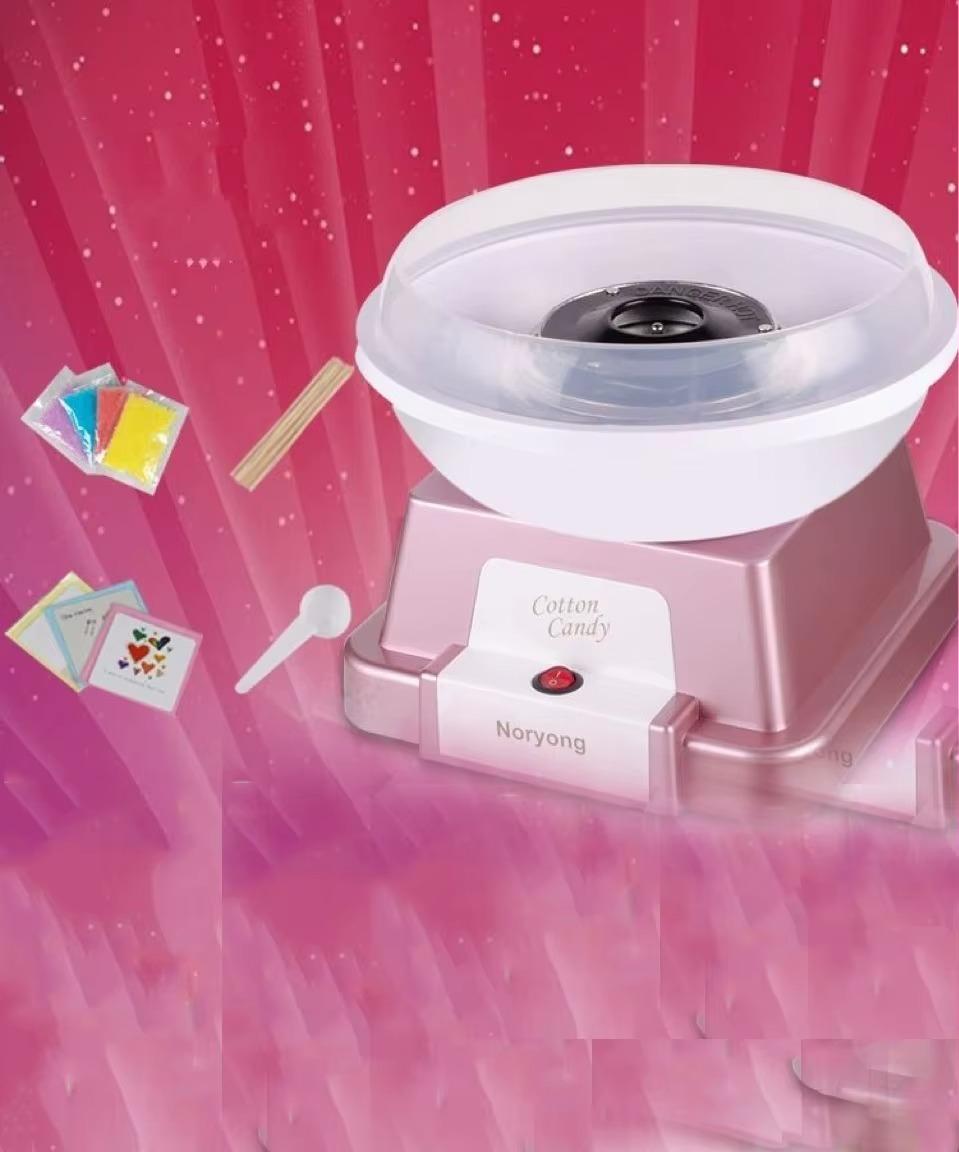 

Машина для производства сладкой ваты 1 шт., детская, домашняя, автоматическая, высококачественная, для выпечки, подарка на день рождения, вечеринки, можно делать твердые леденцы розовый