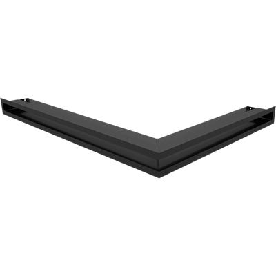 Vent Cover LUFT Corner Left 76,6x54,7x6 Black Slim