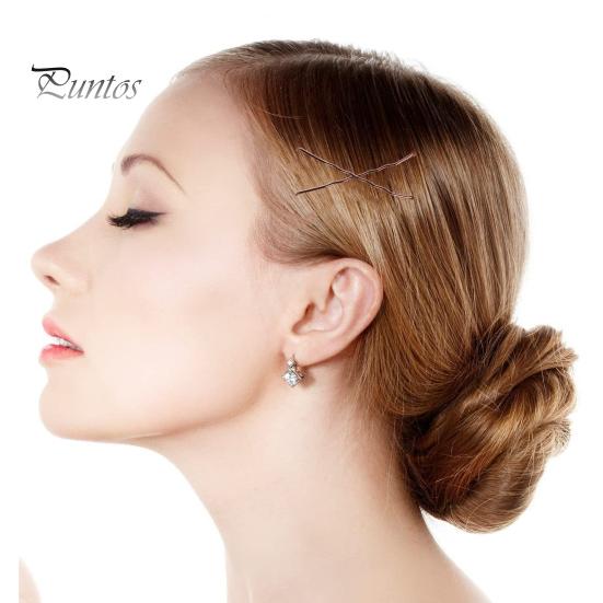 Hair Pins Kit Buns Brown U Shape Pins Hair Ties Set Easy Storage Metal Clips Hairpin Storage Box Weddings Parties Daily Wear