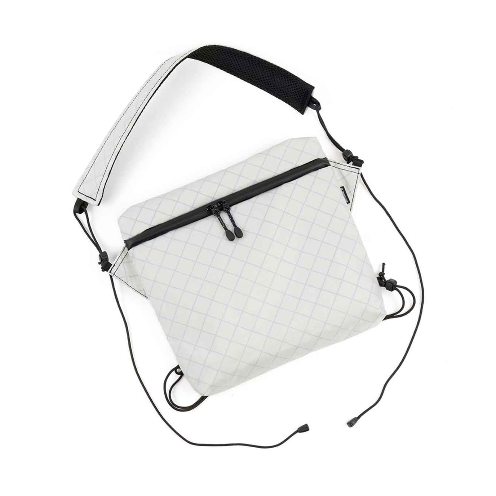 

Fairweather Road Sacoche, a slim, lightweight, and durable shoulder bag for bicycle commuting and small items (Light Gray/ecopak)