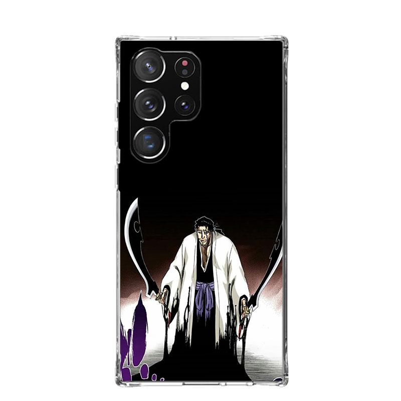 Bleach Kyoraku Shunsui Phone Case For Samsung Galaxy S26 Ultra S23 S24 S25 Edge S20 FE S21 S22 Plus Soft Print Shell Cover Funda