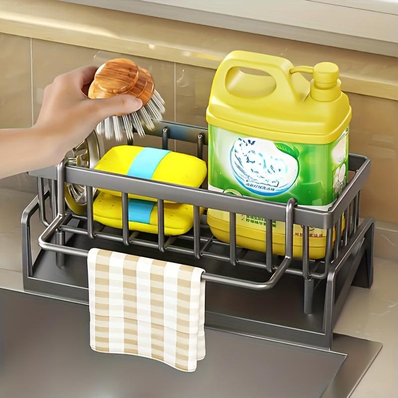 1pc Kitchen Sink Storage Rack, Toilet Storage Rack, Kitchen Faucet Sponge Holder, Storage Sink Organizer, Drain Rack For Bathroom And Kitchen Supplies