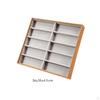 Sunglasses Display Case WoodGrain Eyeglass Box 10Slot Sunglass Organizer for Retailers,