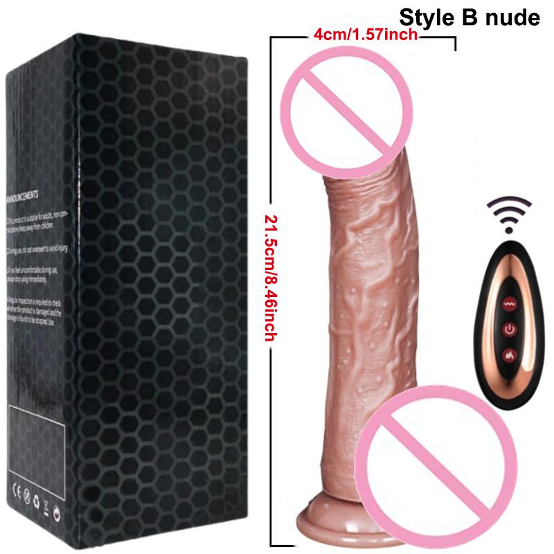 Thrusting Dildo Vibrator Sex Toys Realistic Dildos For G Spot Anal Stimulation Remote Control Penis Adult Toy For Women Couple