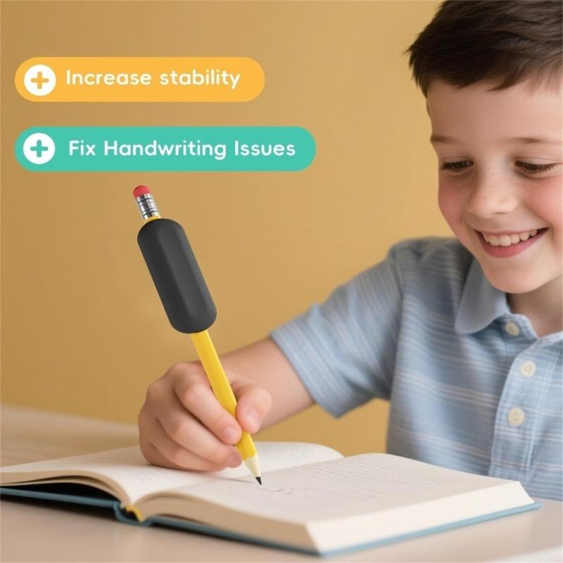 1/4 Stück Gewichteter Silikon Stiftgriff Ergonomischer Stifthalter Griff Schreibhilfe Griff Bleistifthalter Griff Für Kleinkind Schüler