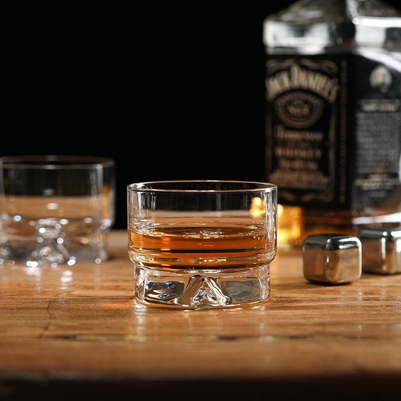 Super Clear Icy Feeling Cross Whiskey Glass Christian Church Wedding Party Wine Tasting Glasses Stackable Short Rocks Beer Mug