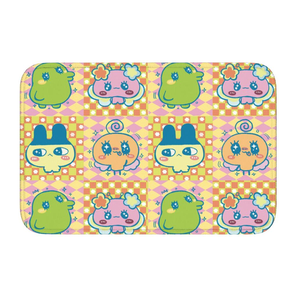 Tamagotchies Cartoon Floor Door Kitchen Bathroom Mat Anti-Slip Indoor  Doormat Garage Living Room Entrance Rug Carpet Footpad
