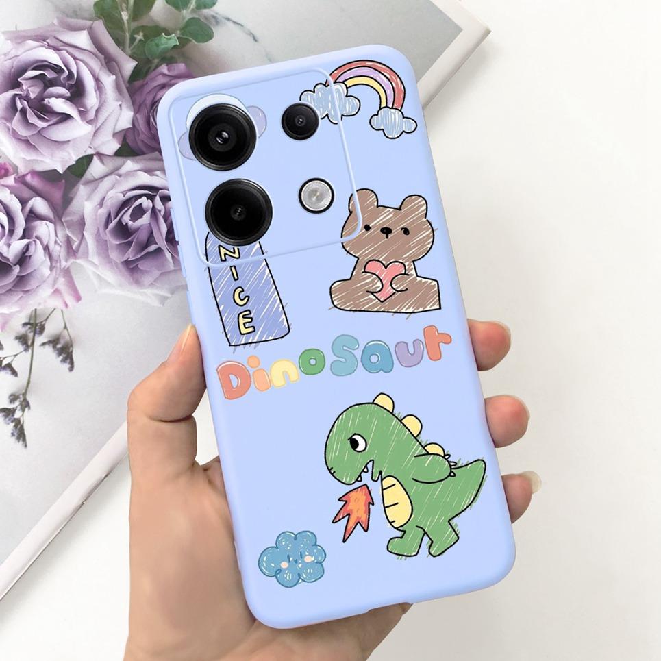 For Xiaomi Poco X6 Pro 5G Phone Case Xiaomi Poco M6 Pro 4G Back Cover Cartoon Cool Style Child's Coque Funda Soft Silicone TPU