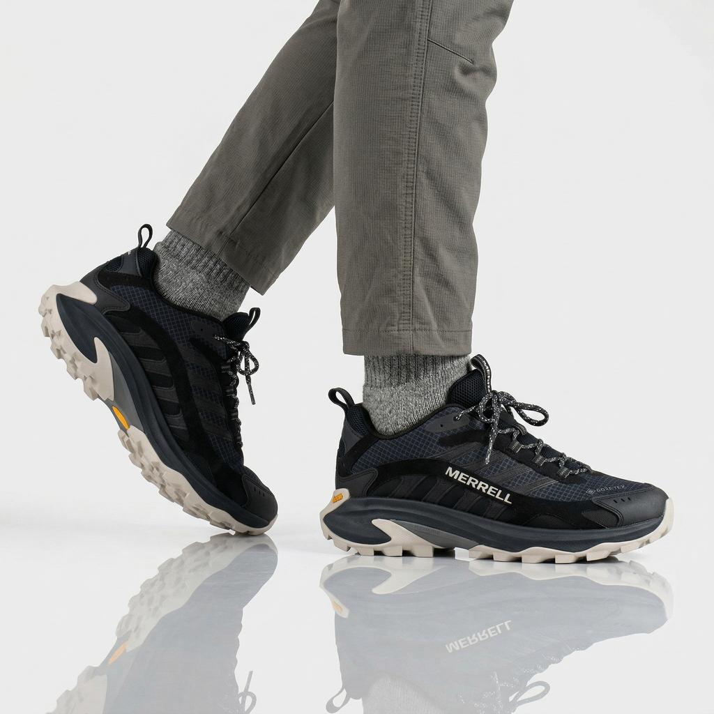 Merrell Moab Speed 2 GTX GORE-TEX - Herren Wanderschuhe Bergschuhe Schwarz J500453 ORIGINAL