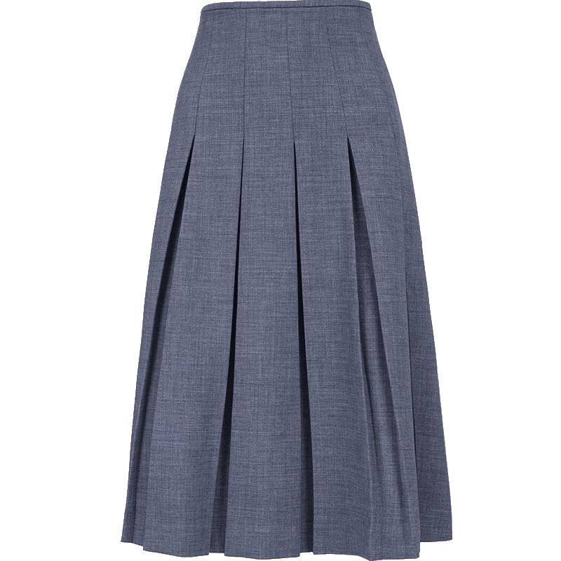 Only Damen Hochtaillierter Langer Faltenrock