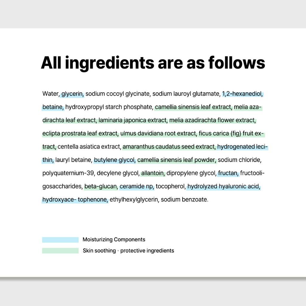 [B : LAB] Espuma de Limpeza Hidratante Matcha 120ml