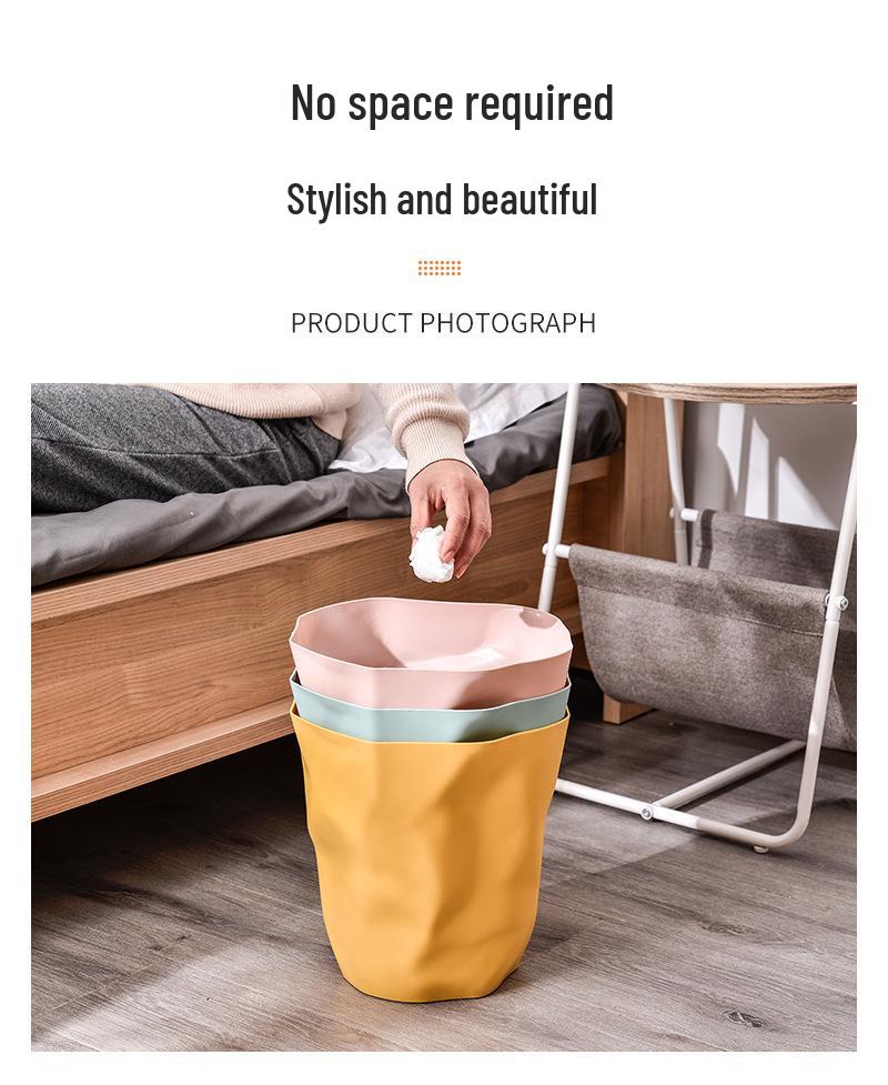 Nordic Simple Design Creative Trash Can for Kitchen, Living Room, Bedroom, Bathroom