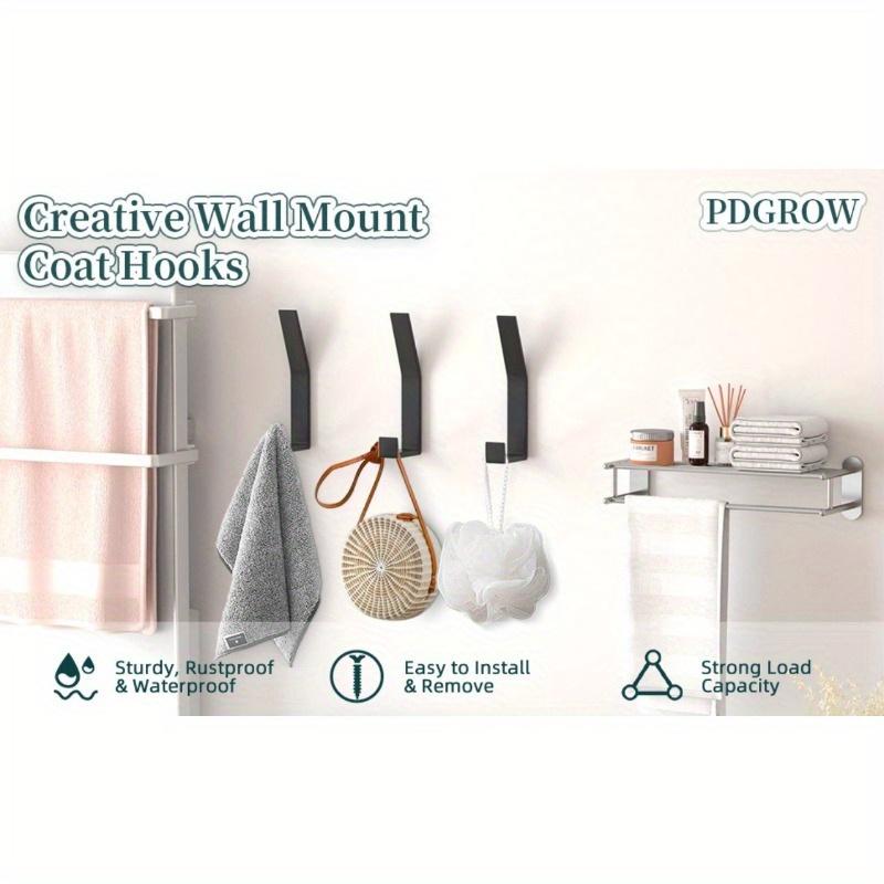 6шт крючок с прочным клеем для стены кухни и ванной комнаты прочный несущий пробойник — фото 7