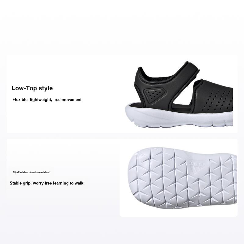 Adidas FortaSwim Stripes Infant Black Детские кроссовки Core-Black Footwear-White FW6042 26½