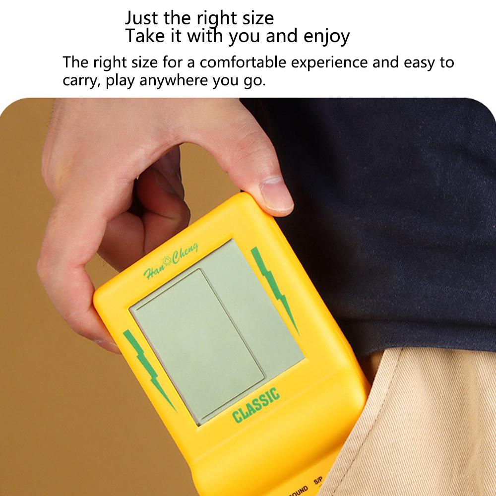 Console per Giochi Tetris a Schermo Grande Console di Giochi Portatile Classica Nostalgica Retrò Giocattoli Elettronici Lettore di Giochi Portatile Retrò Nuovo