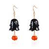 Trick or Treat Pumpkin Ear Studs Zinc Zinc Alloy Ghost Dangle Earrings Halloween Earrings  All Saints' Day