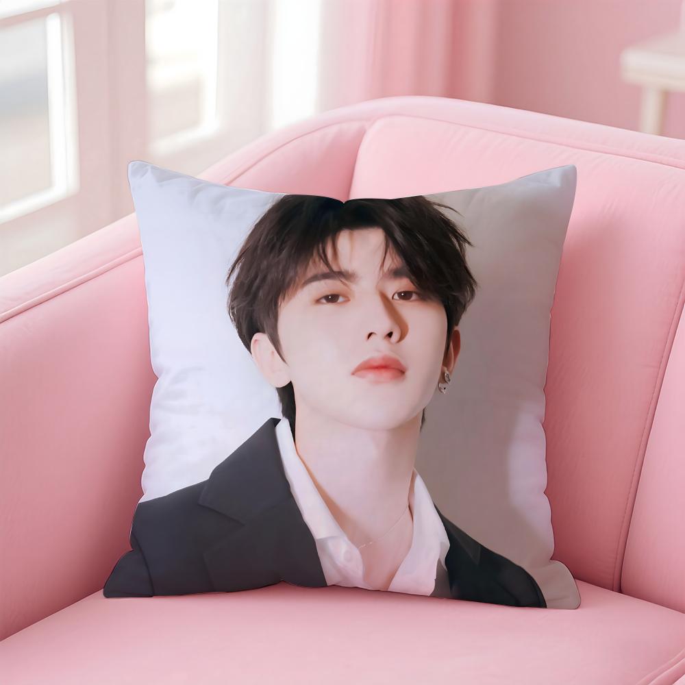 singer trendy CCai Xukun Cushion Cover Pillow Case Soft Skin Friendly Fabric  Concealed Zipper