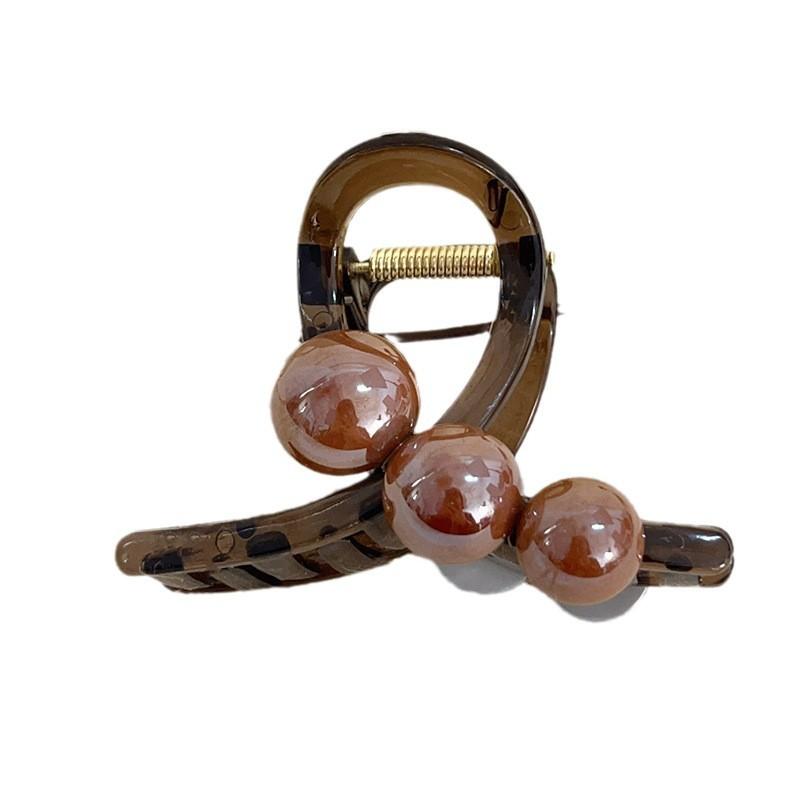 Elegant Pearls Cross Hair Claw for Women Girls Sweet Hair Ornament Claw Clip Hair Clip Hairpin Fashion Party Hair Accessories
