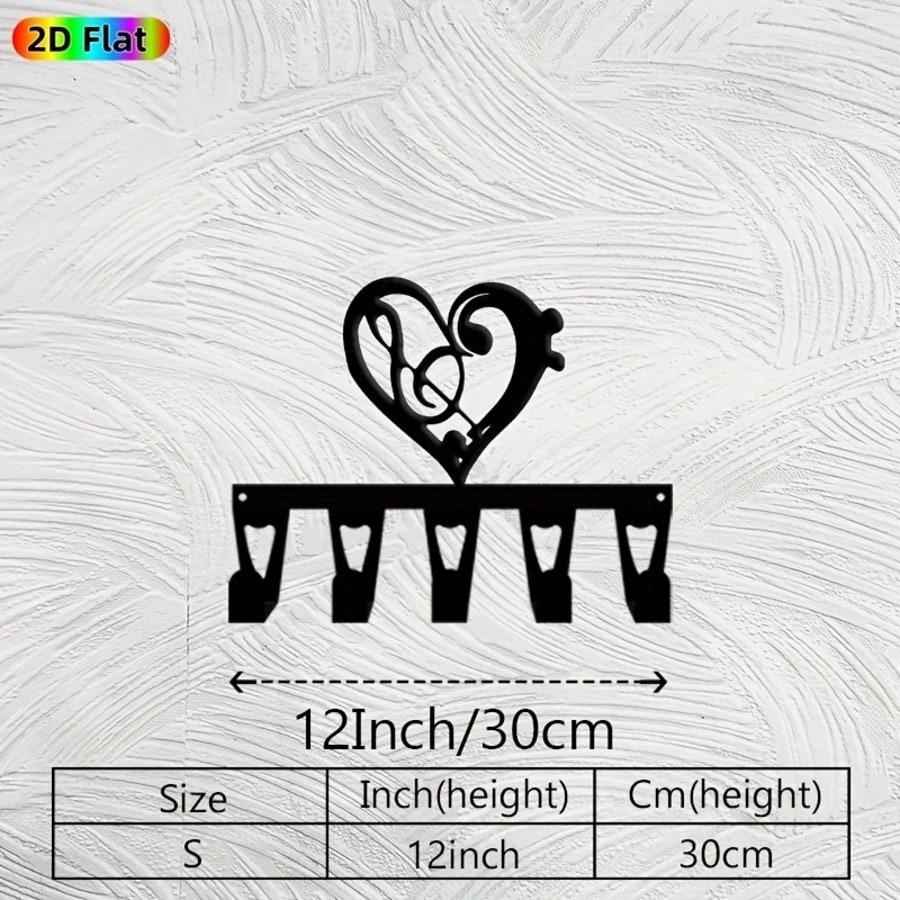 Винтажный Держатель для ключей в виде Микрофона Ручная Ковка из Железа 5 Крючков Подарок Любителю Музыки TY10223