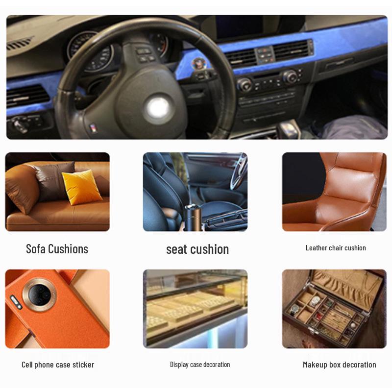 Self-adhesive Suede Leather for Home and Car Modification and Decoration