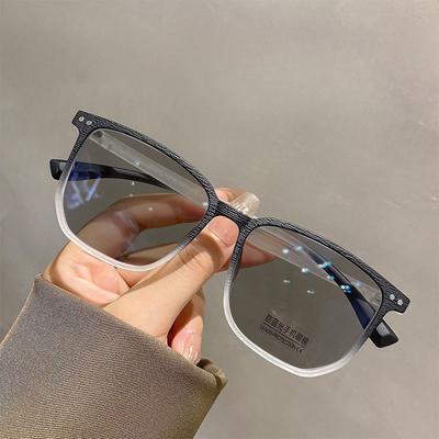 Photochrome Brille, Blaulicht-Schutz, Lesebrille für Damen, modische Sonnenbrille, Farbverlaufsbrille, Brillengestell