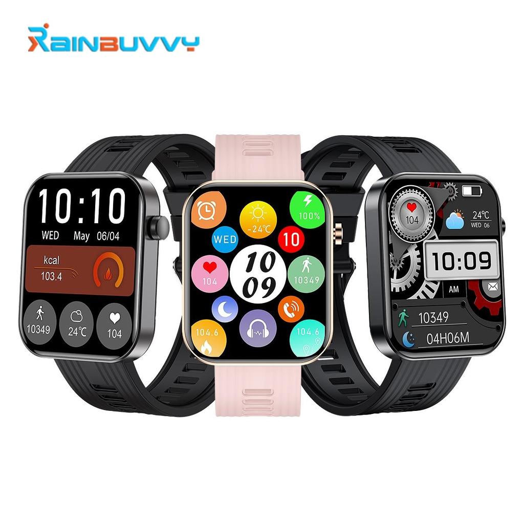Rainbuvvy FW10 Smartwatch 1.96inch TFT 240x282 Bluetooth Call 300mAh IP67 Waterproof Android OS Sports Watch Support Multiple Sports Mode