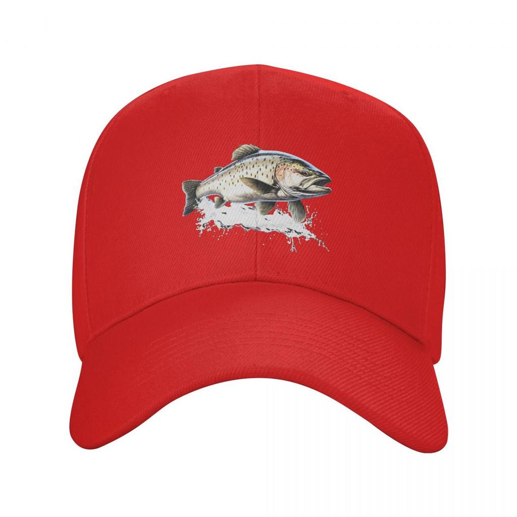 Frische Forelle Fisch Druck Kappe Mode Lässig Baseballkappen Verstellbare Mütze Hip Hop Sommer Unisex Baseballkappen