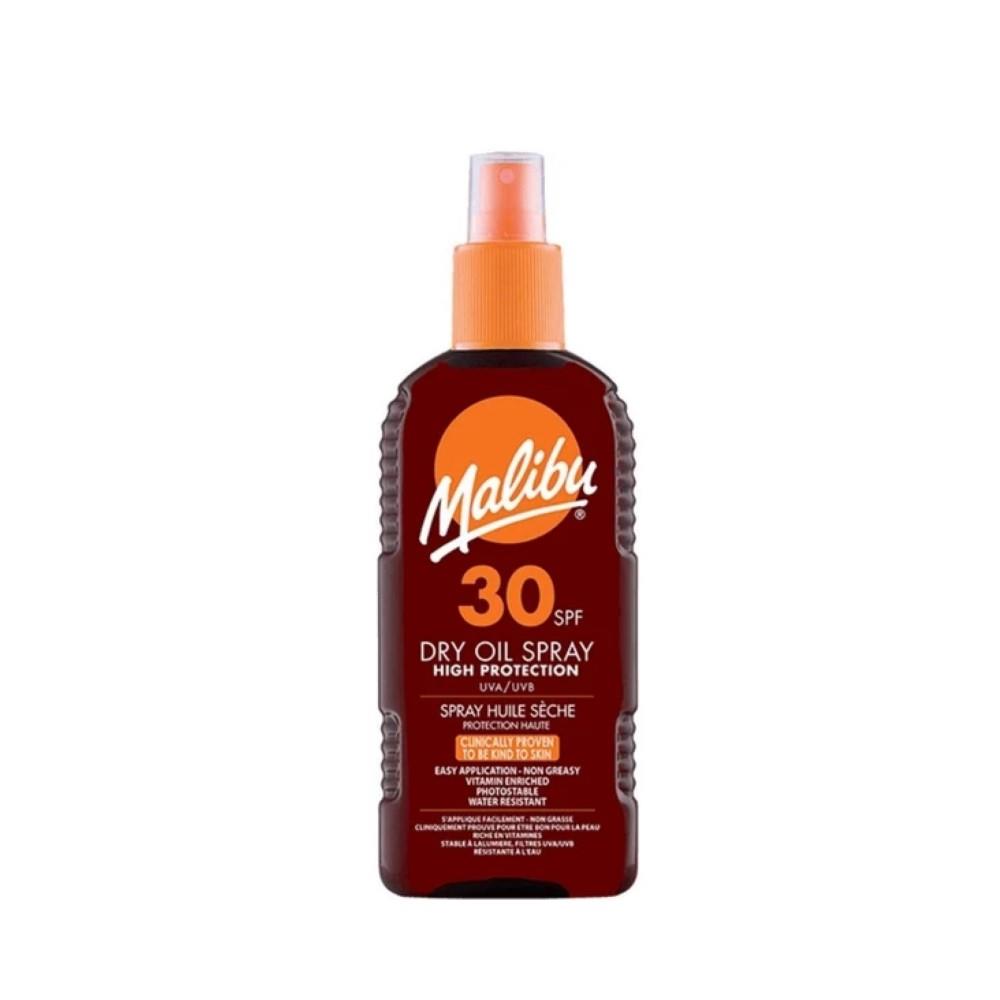 

Malibu Солнцезащитный крем с сухим маслом и бронзирующим спреем SPF30 200 мл