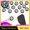 KOWYZ1 Car Stickers For New Remote Car Key Stickers Emblem Logo Accessories Car Goods For Alfa Romeo Giulietta GT 159 147 15
