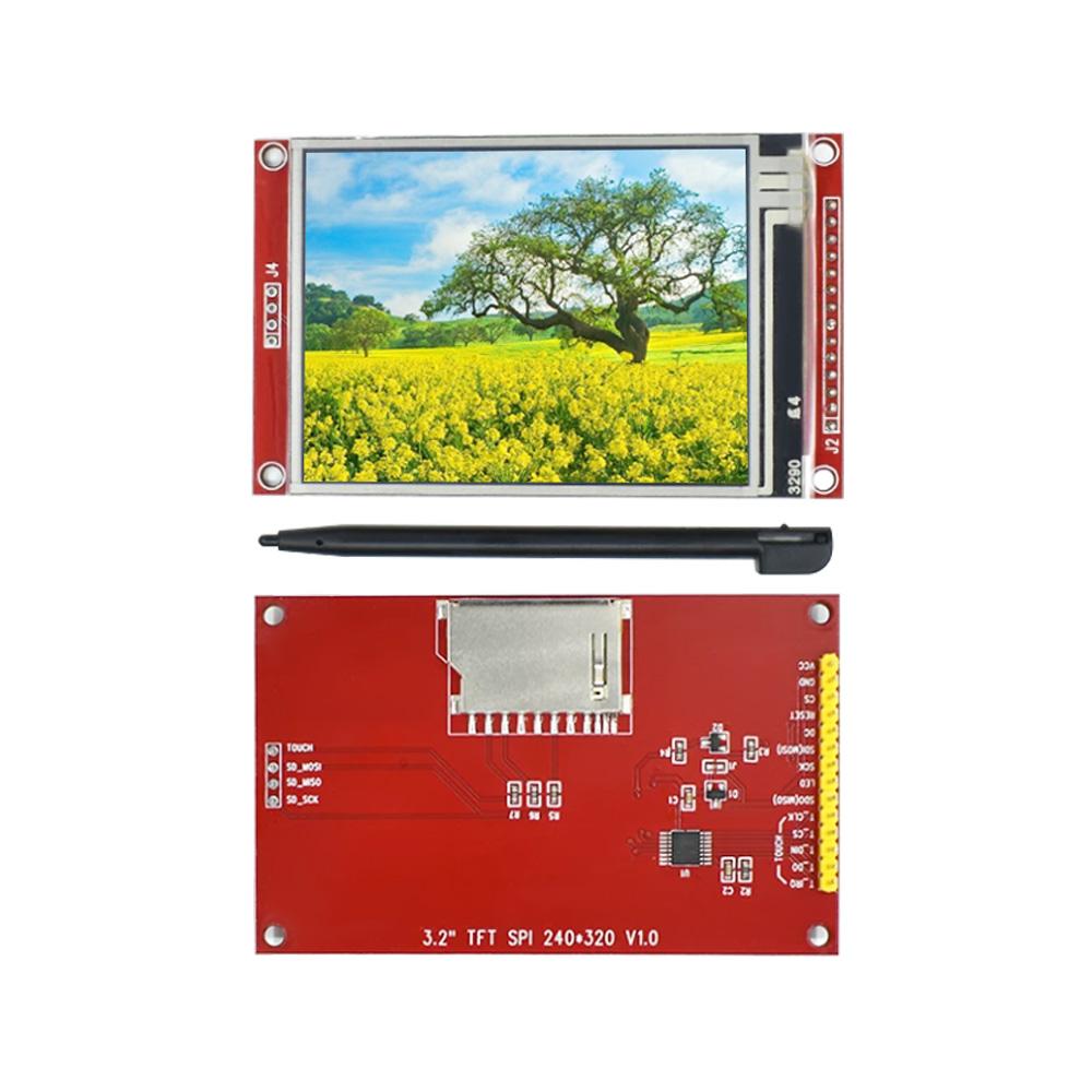 LIZAO 3.2" SPI Serial Color TFT LCD Display 320x240 Touch Panel ILI9341 Driver Module for STM32 Arduino Developmen