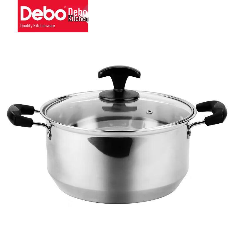 Debo Stainless Steel Frying Pan & Soup Pot Set