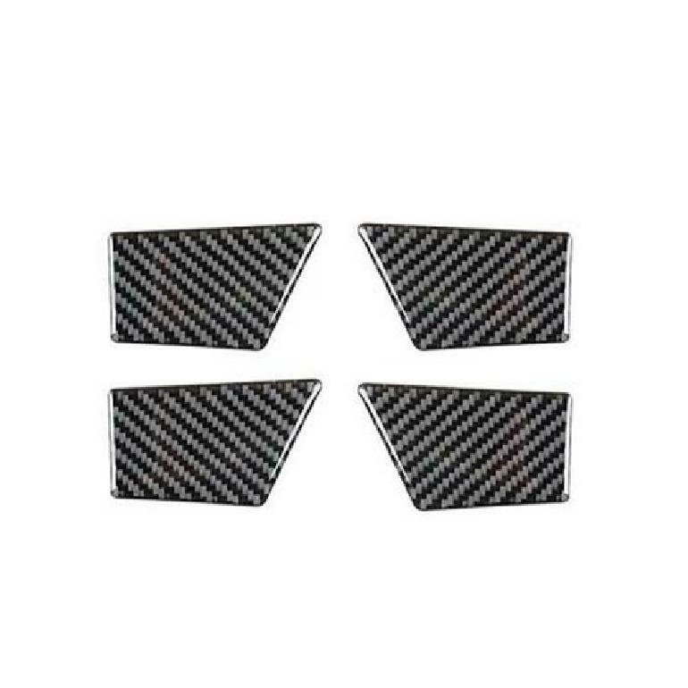 Real Carbon Fiber Inner Door Bowl Cover Trim 4PCS Fit For Ford Edge 2015-
