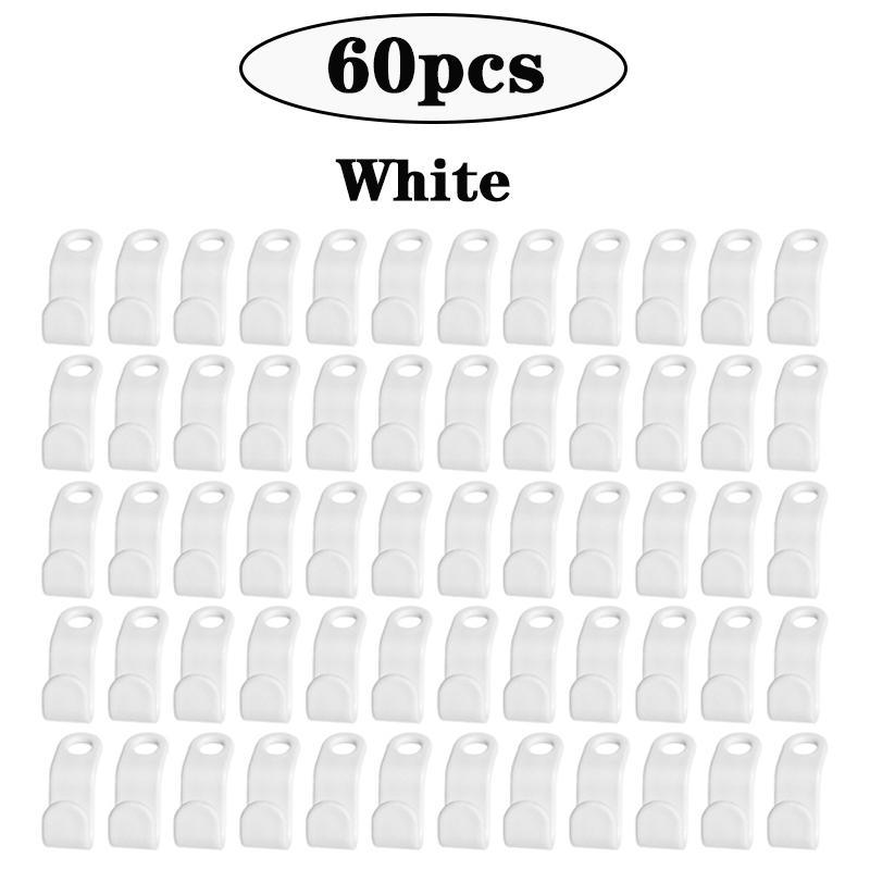 30/60pcs Clothes Hangers Connector Hooks Cascading Hooks Bedroom Closets Space Saving Connection Hooks Clothes Organizer Hangers